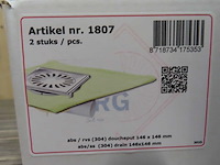 Van den berg - 1807 - rvs doucheput (4x) - afbeelding 1 van  2