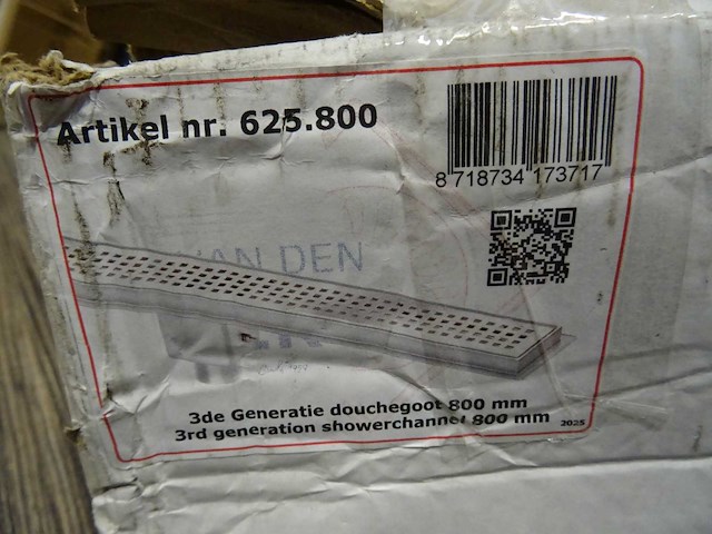 Van den berg - 625800 - douchegoot 800mm - afbeelding 3 van  3