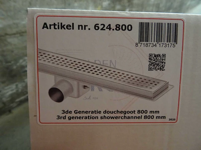 Van den berg - douchegoot 800mm (30x) - afbeelding 2 van  3