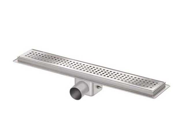 Van den berg - ss channel - - douchegoot 80cm met flens zij-uitloop 50 mm - afbeelding 1 van  4