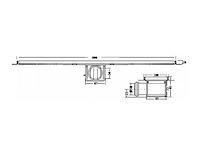 Van den berg - ss channel - - douchegoot 80cm met flens zij-uitloop 50 mm - afbeelding 2 van  4