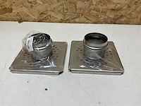Van den berg rvs deksel met opgelaste mof ø 75 mm (2x) - afbeelding 2 van  2