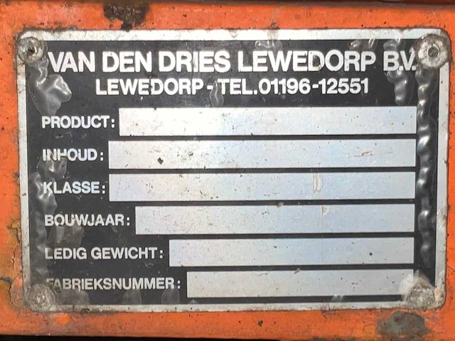 Van den dries brandstof aanhangwagen - afbeelding 5 van  13