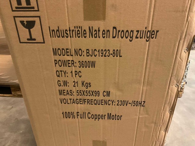 Van der leegte bjc1923-80l industriële stofzuiger - afbeelding 4 van  4