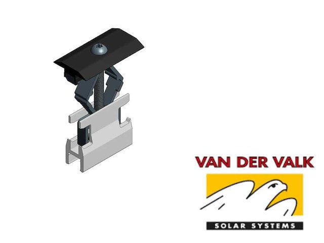 Van der valk - 721550zw - tussenklem tbv zonnepanelen (150x) - afbeelding 1 van  2