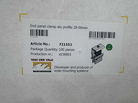 Van der valk - 721552 - eindklem tbv zonnepanelen (100x) - afbeelding 2 van  5
