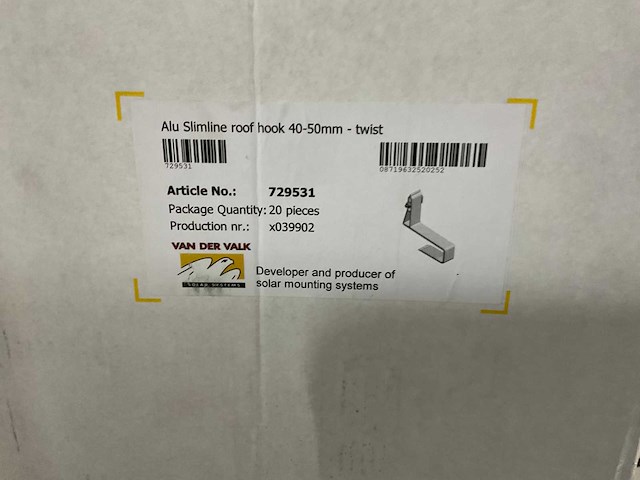 Van der valk - aluminium dakhaak 40-50 mm (220x) - afbeelding 2 van  4