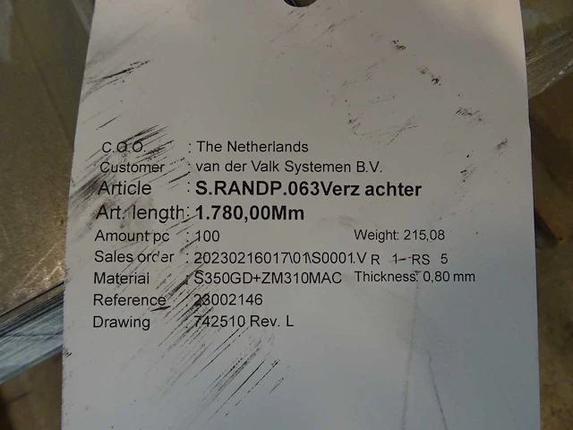 Van der valk - valkpro l10° - achterplaat (292x) - afbeelding 3 van  3