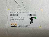 Van der valk 721550zw aluminium tussenklem voor profiel 28-50mm (600x) - afbeelding 5 van  6