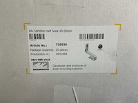 Van der valk 729530 aluminium slimline dakhaak 40-50mm (25x) - afbeelding 6 van  7