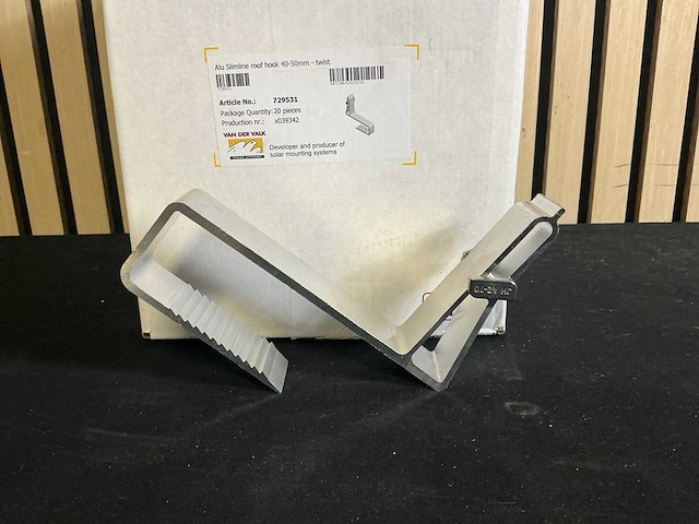 Van der valk 729531 aluminium slimline dakhaak 40-50mm - twist (20x) - afbeelding 4 van  7