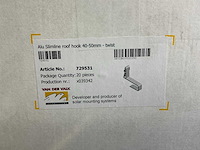 Van der valk 729531 aluminium slimline dakhaak 40-50mm - twist (40x) - afbeelding 6 van  7