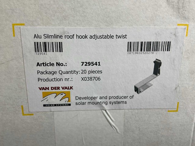 Van der valk 729541 aluminium dakhaak (25x) - afbeelding 6 van  7