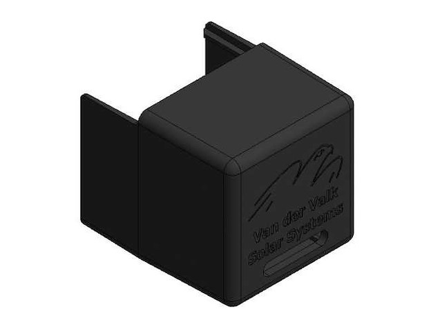 Van der valk 739052 zwarte kunstof einddop (150x) - afbeelding 1 van  7