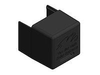 Van der valk 739052 zwarte kunstof einddop (150x) - afbeelding 1 van  7