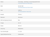 Van der valk aluminium paneelondersteuning (150x) - afbeelding 3 van  9