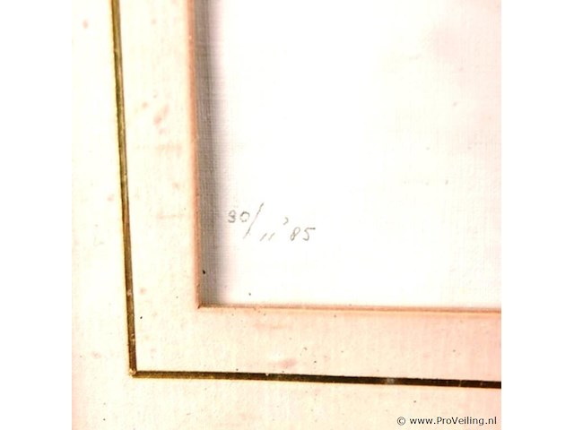 Van droogbloemen vervaardigde wandversiering - afbeelding 4 van  5