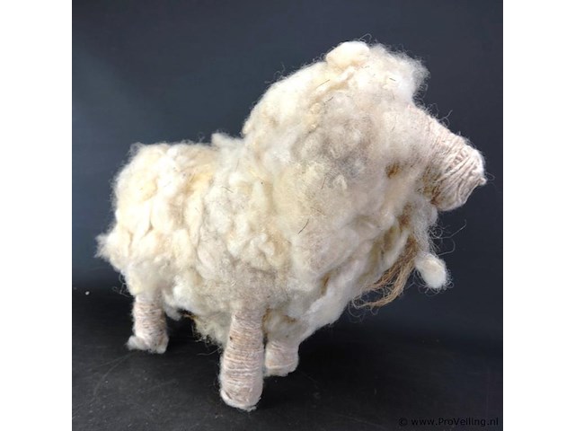 Van echt wol vervaardigd schaap - afbeelding 4 van  5
