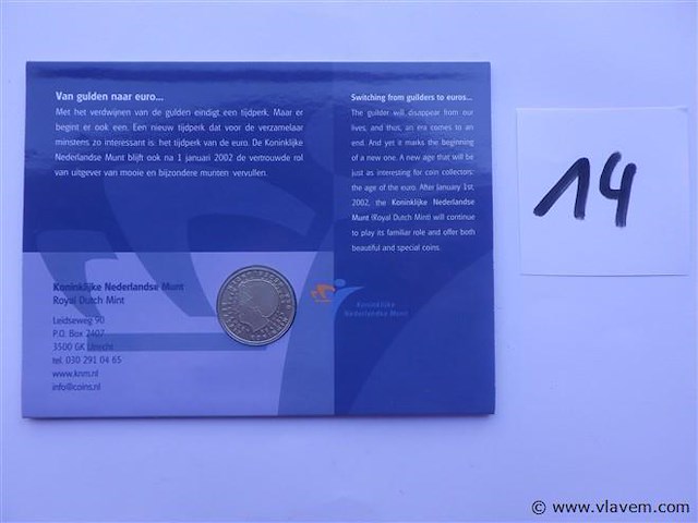 Van gulden naar euro - 1 gulden - afbeelding 1 van  5