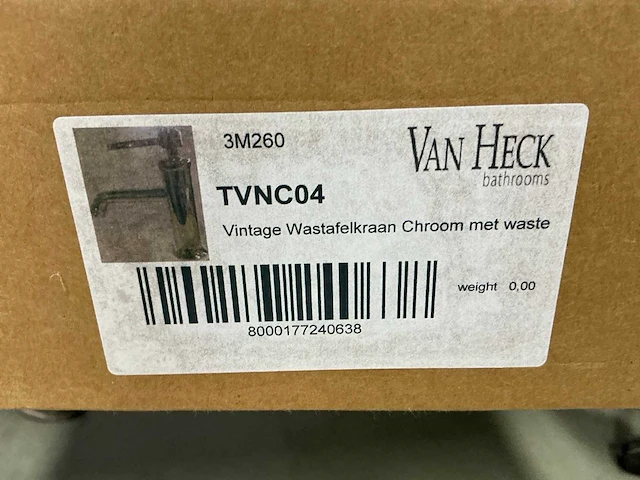 Van heck tvnc04 wastafelkraan - afbeelding 3 van  3