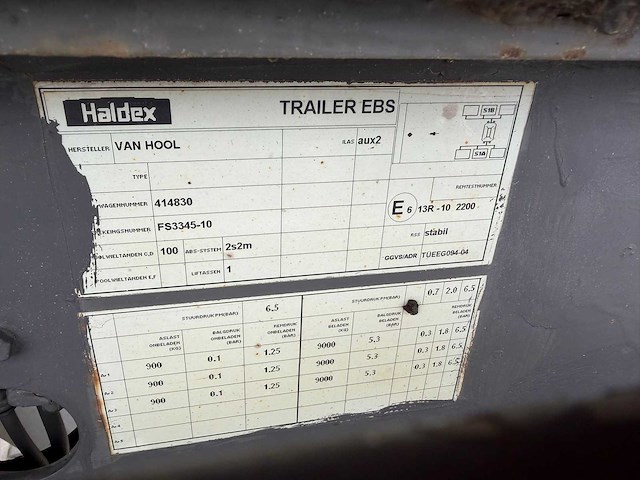 Van hool - 3b 1065 - 2010 - oplegger - afbeelding 6 van  23