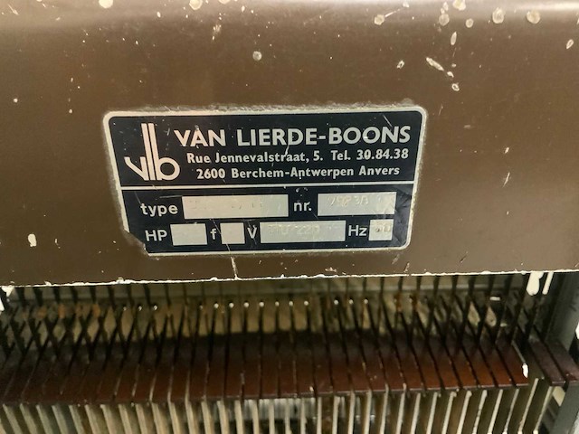 Van lierde-boons vld 40/11 broodsnijmachine - afbeelding 4 van  4