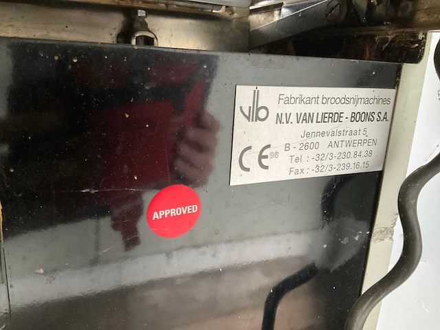 Van lierde ulb 40/11 broodsnijmachine - afbeelding 3 van  4