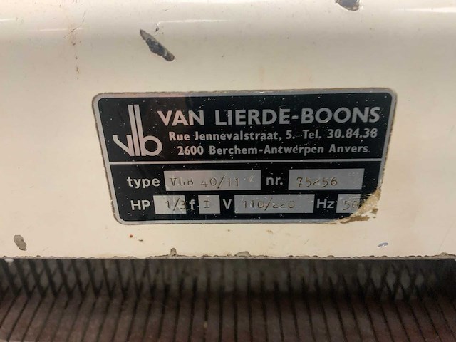 Van lietde-boons vlb 40/11 broodsnijmachine - afbeelding 4 van  4