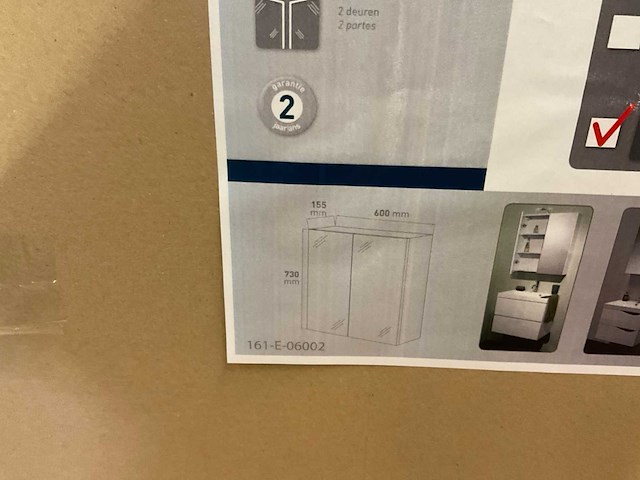 Van marcke spiegelkast 60 cm - afbeelding 5 van  6