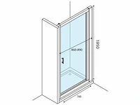 Van marcke swing easy douche draaideur 80 cm - afbeelding 2 van  3