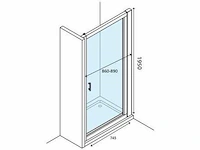 Van marcke swing easy douche draaideur 90 cm - afbeelding 2 van  4