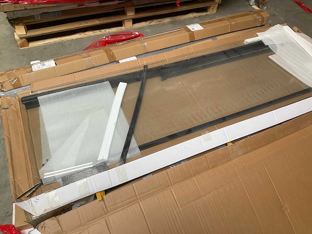 Van rijn st02 nisdeur 120x200cm dikte met vast deel zwart mat - afbeelding 4 van  5