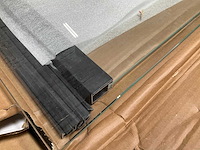Van rijn st02 nisdeur 120x200cm dikte met vast deel zwart mat - afbeelding 5 van  5