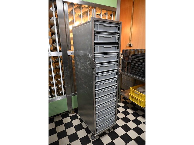 Van ‘t wout 13-delige bakkerij grondstoffenwagen met kunststof bakken - afbeelding 3 van  4