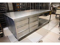 Van ‘t wout mobiele rvs grondstoffen werkbank