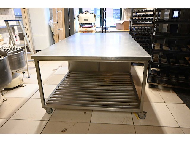 Van ‘t wout mobiele rvs grondstoffen werkbank - afbeelding 2 van  7