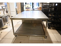 Van ‘t wout mobiele rvs grondstoffen werkbank - afbeelding 2 van  7