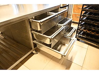 Van ‘t wout mobiele rvs grondstoffen werkbank - afbeelding 6 van  7