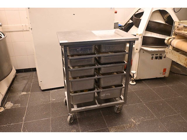 Van ‘t wout mobiele rvs grondstoffen werkbank - afbeelding 1 van  4
