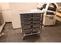 Van ‘t wout mobiele rvs grondstoffen werkbank - afbeelding 1 van  4