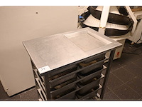 Van ‘t wout mobiele rvs grondstoffen werkbank - afbeelding 2 van  4