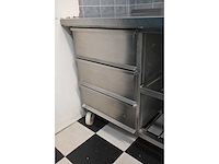 Van ‘t wout mobiele rvs grondstoffen werkbank - afbeelding 4 van  6