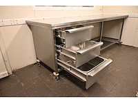 Van ‘t wout mobiele rvs grondstoffenwerkbank - afbeelding 4 van  8