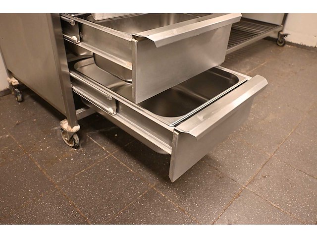 Van ‘t wout mobiele rvs grondstoffenwerkbank - afbeelding 5 van  8