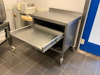 Van ‘t wout mobiele rvs werkbank met uitschuifbaar blad - afbeelding 6 van  9