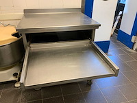Van ‘t wout mobiele rvs werkbank met uitschuifbaar blad - afbeelding 8 van  9