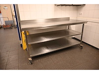 Van ‘t wout mobiele rvs werktafel - afbeelding 1 van  5