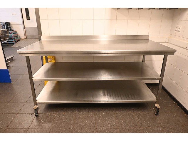 Van ‘t wout mobiele rvs werktafel - afbeelding 2 van  5