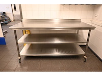 Van ‘t wout mobiele rvs werktafel - afbeelding 2 van  5