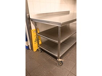 Van ‘t wout mobiele rvs werktafel - afbeelding 3 van  5